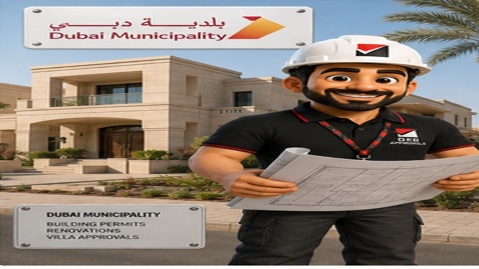 Dubai Municipality approval scene with Mr. Approval